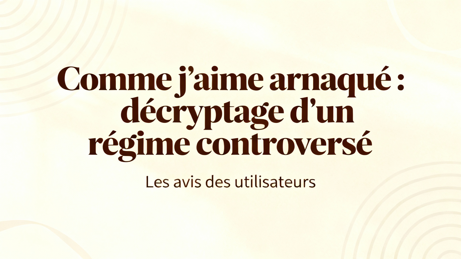 Les avis des utilisateurs