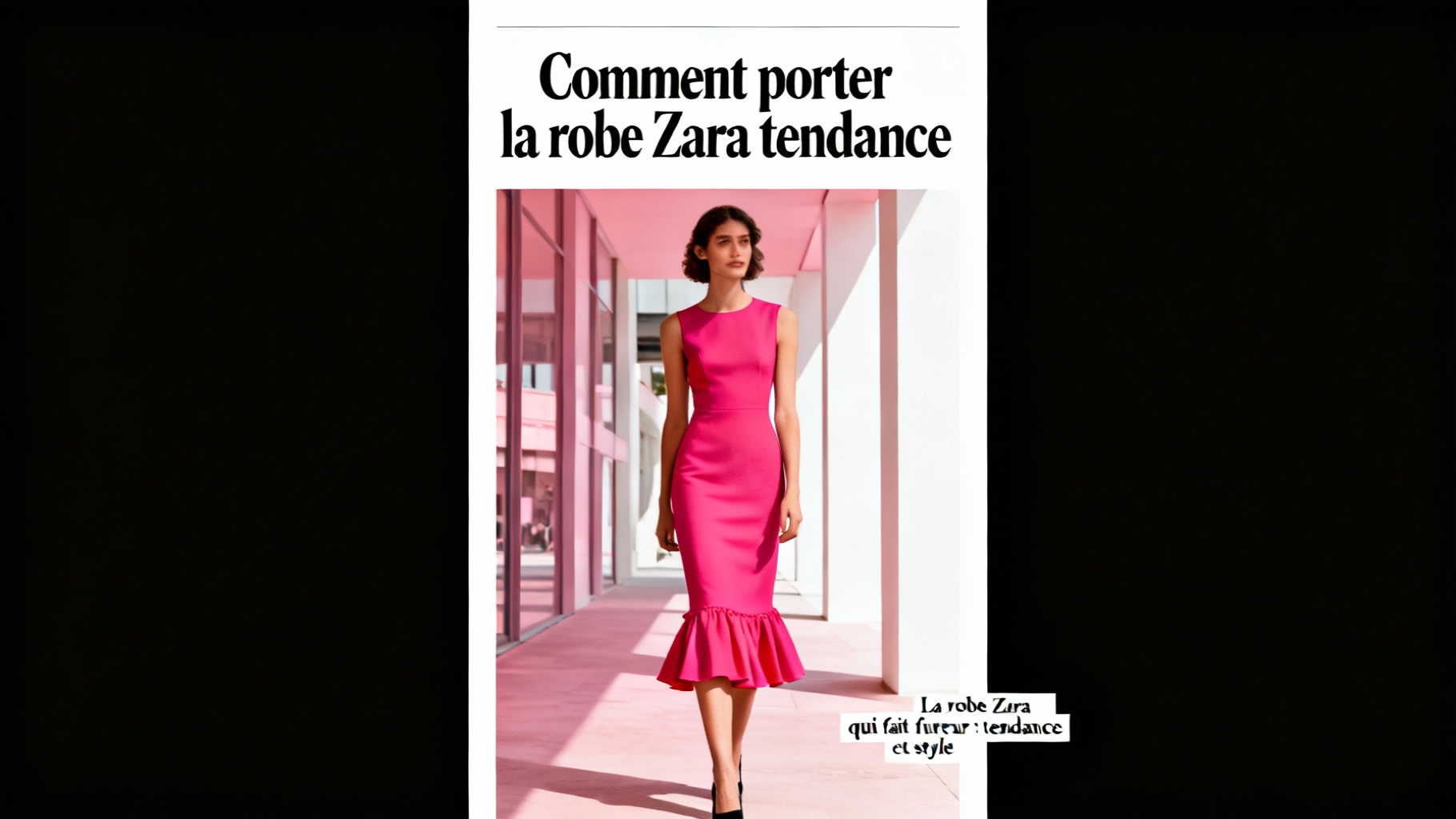 Comment porter la robe Zara tendance