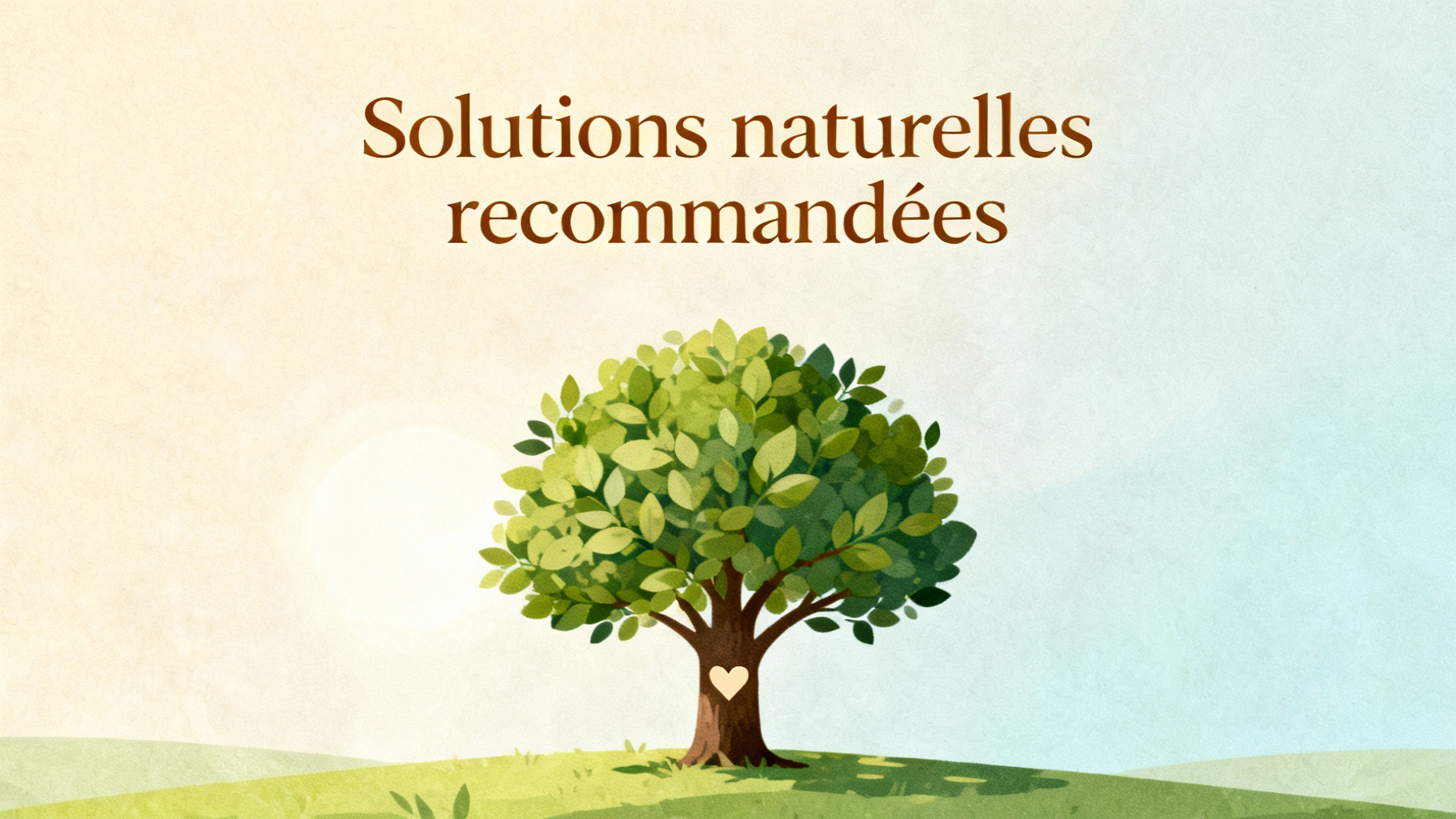 Solutions naturelles recommandées