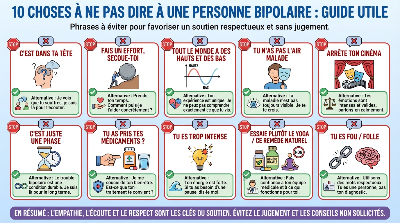 Les 10 choses à ne pas dire