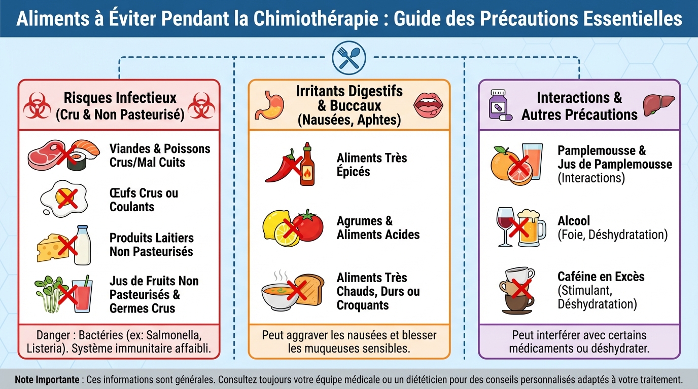 Aliments interdits pendant chimiothérapie : ce qu'il faut savoir 1 Alternatives saines