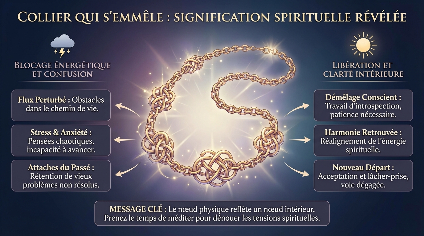 Collier qui s'emmêle : signification spirituelle révélée 1 Les émotions liées aux colliers emmêlés