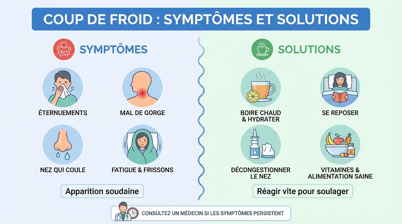 Coup de froid : symptômes et solutions pour mieux réagir 1 Comment traiter un coup de froid ?
