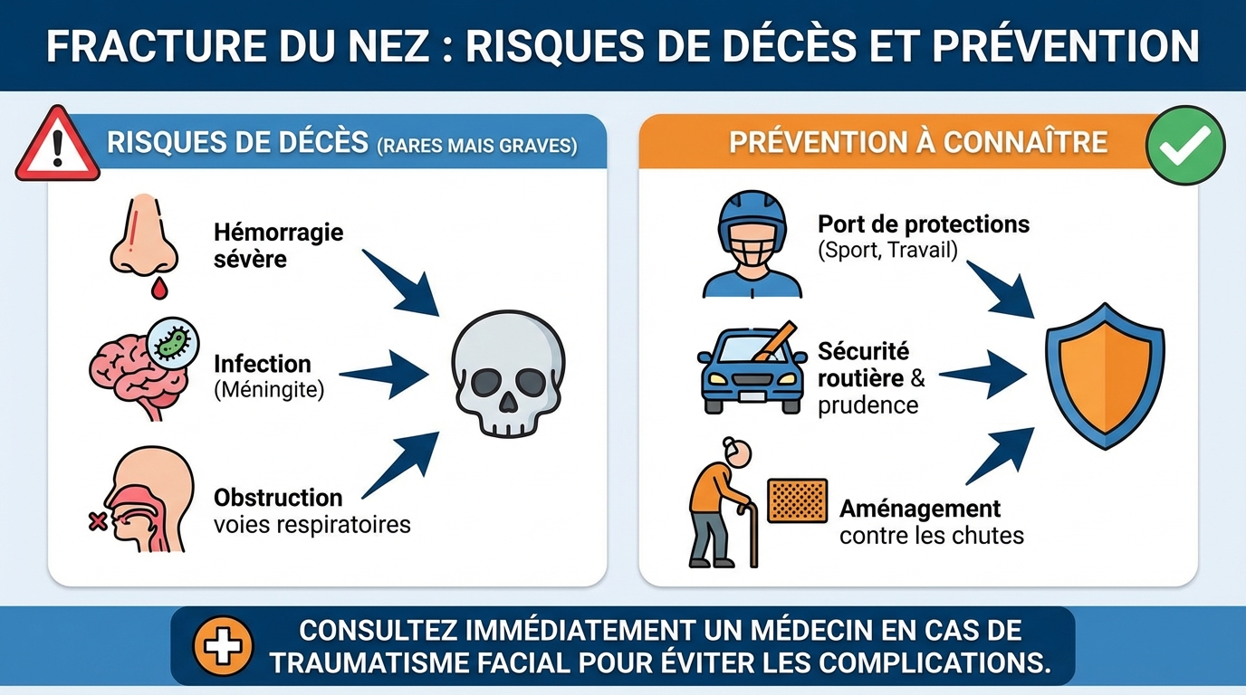 Fracture du nez : risques de décès et prévention à connaître 1 Prévention et premiers secours