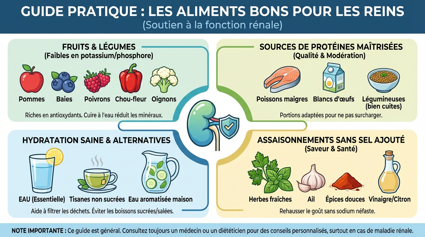 Les meilleurs aliments pour les reins