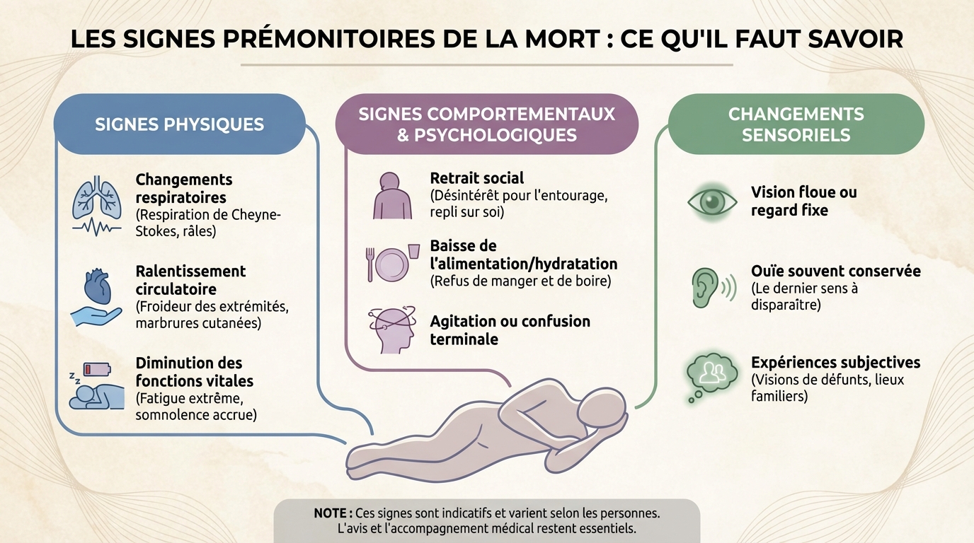 Les principaux signes de mort imminente