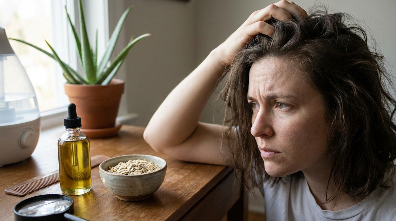 Tête qui gratte mais pas de poux : causes et solutions